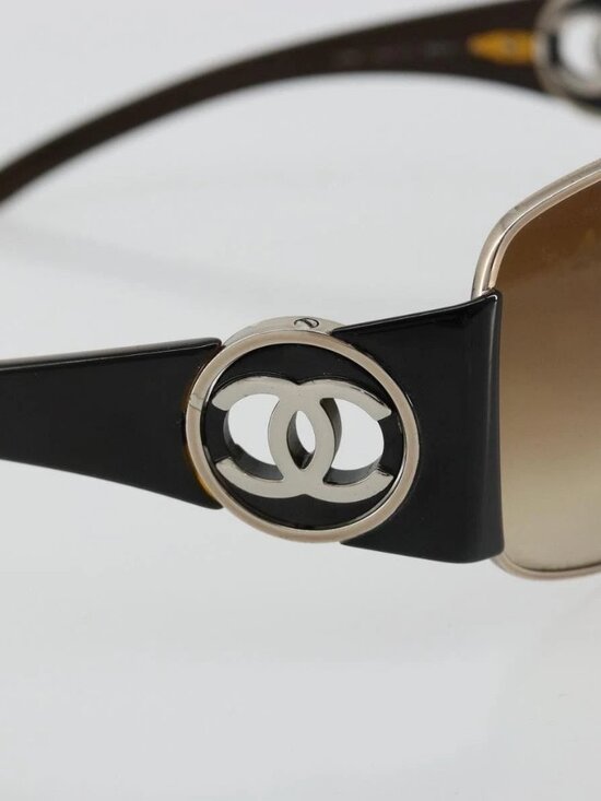 CHANEL Sunglasses plastic Brown CC Auth BA13437M main image 8